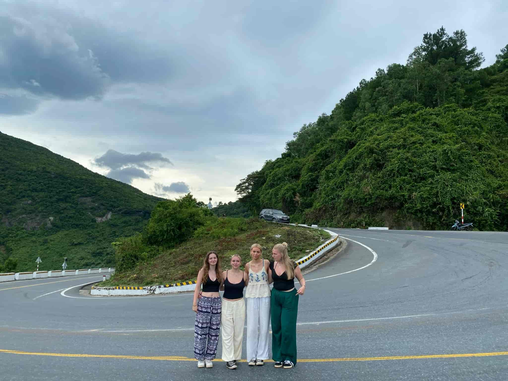 Scenic view of the Hai Van Pass on the journey from Da Nang to Hue