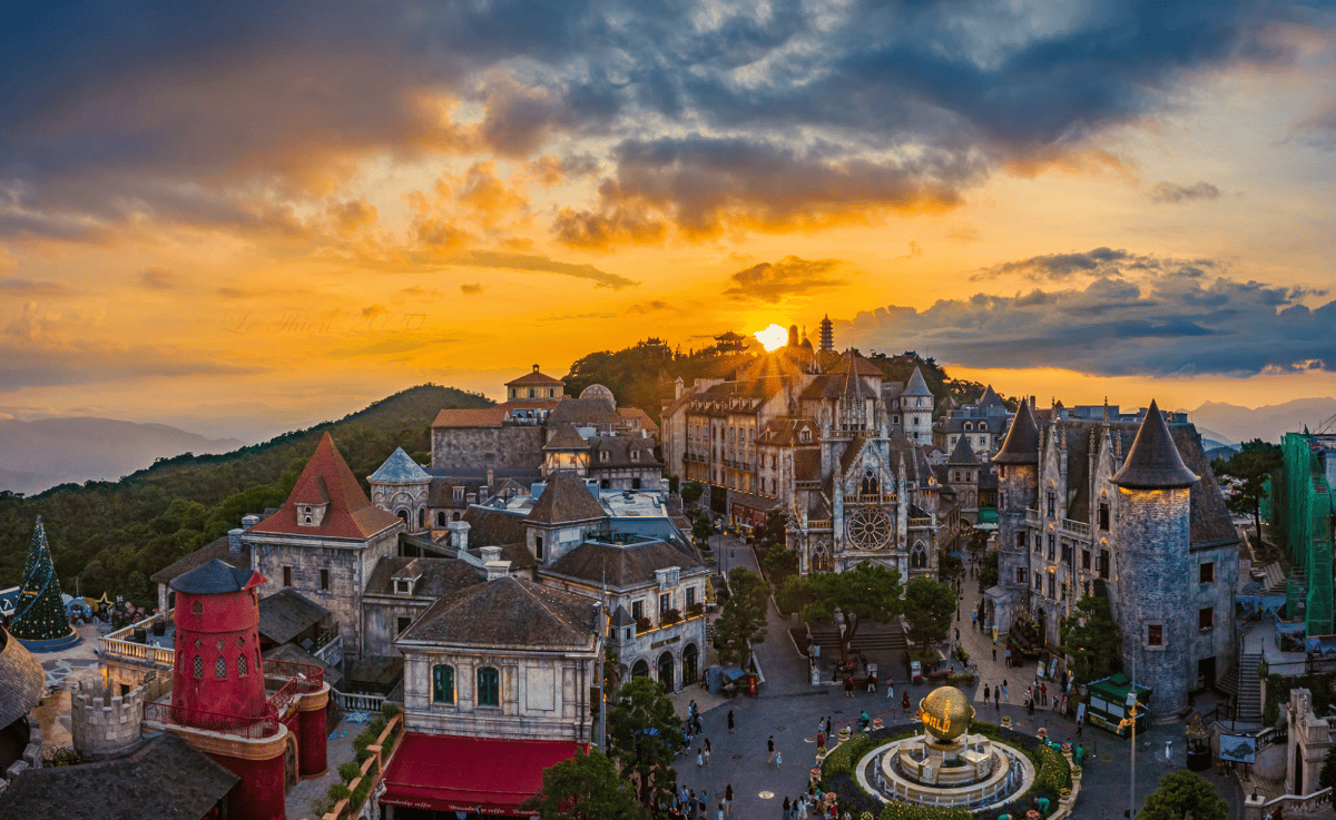 Location and Construction of the French Village at Ba Na Hills