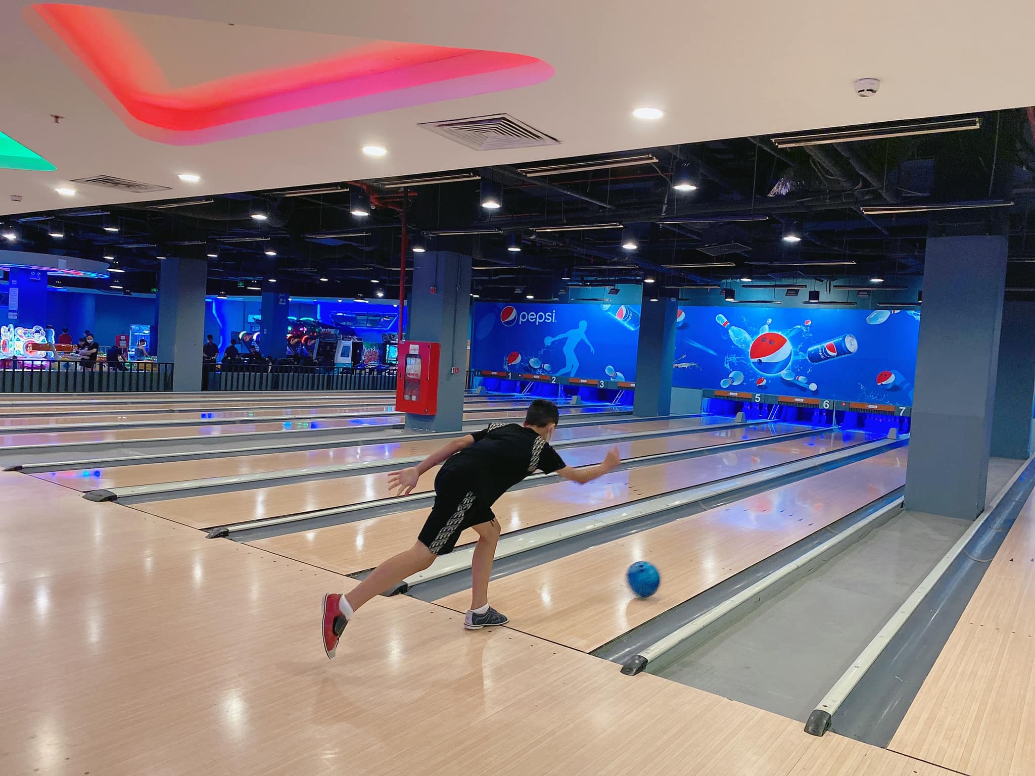 The bowling space at Times City is modern and fully equipped.