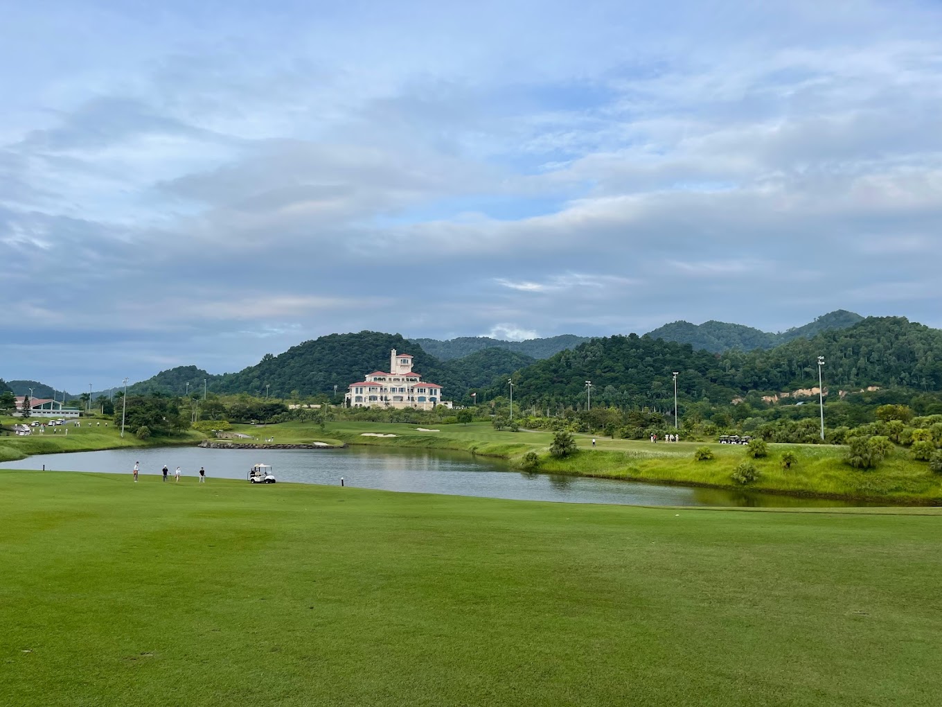 BRG Legend Hill Golf Resort in Soc Son, Hanoi, with scenic hills and flower gardens