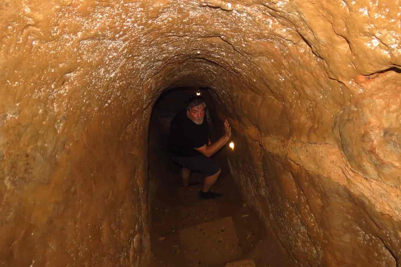 Inside view of Vinh Moc Tunnels.