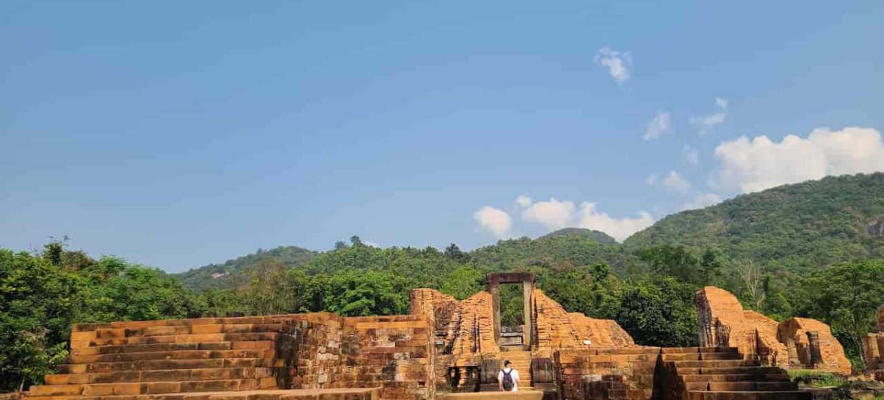 Ancient Cham towers at My Son Sanctuary in Vietnam.