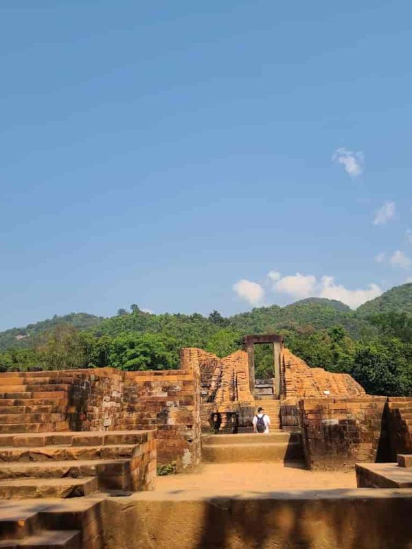 Ancient Cham towers at My Son Sanctuary in Vietnam.