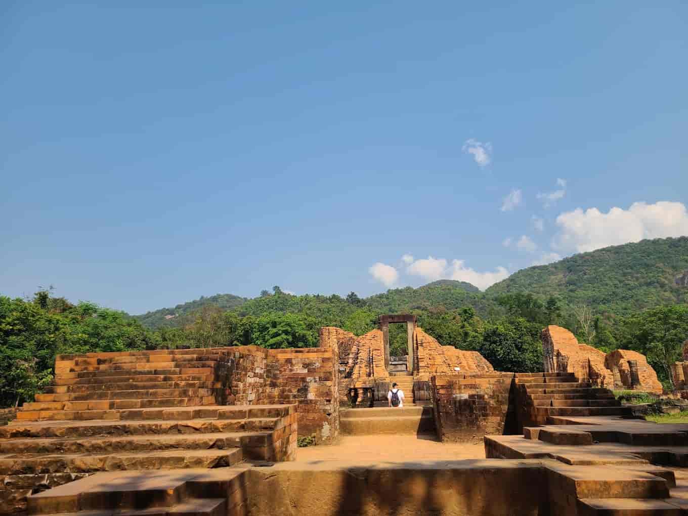 Ancient Cham towers at My Son Sanctuary in Vietnam.