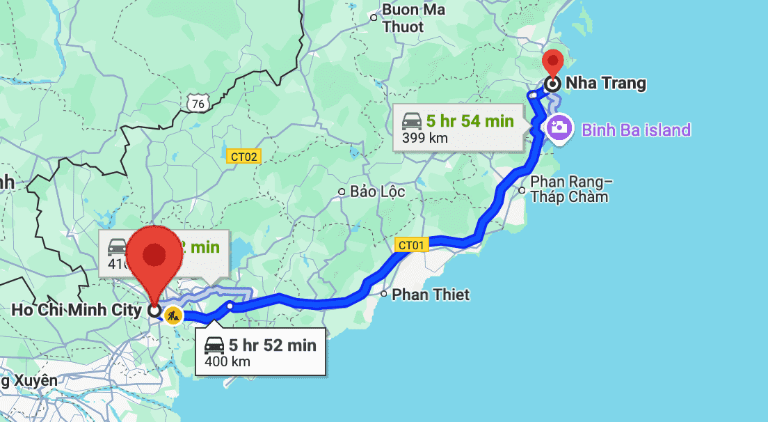 Scenic route from Ho Chi Minh City to Nha Trang with stops at Phan Thiet and Phan Rang beaches