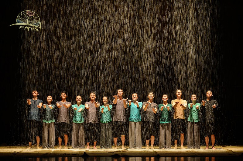 Dancers performing The Mist at the Ho Chi Minh City Opera House, depicting the beauty of rice cultivation traditions.