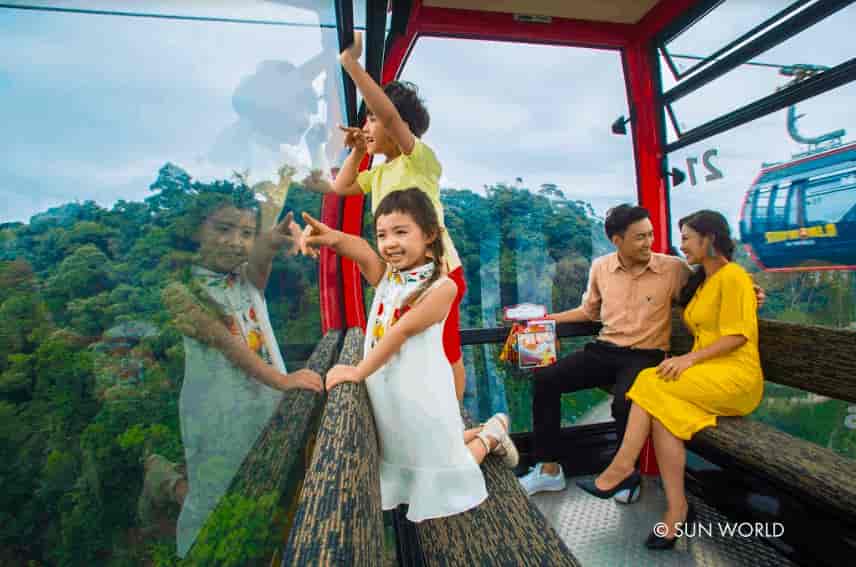 Enjoy the scenic cable car ride to Ba Na Hills, offering breathtaking views of the landscapes.