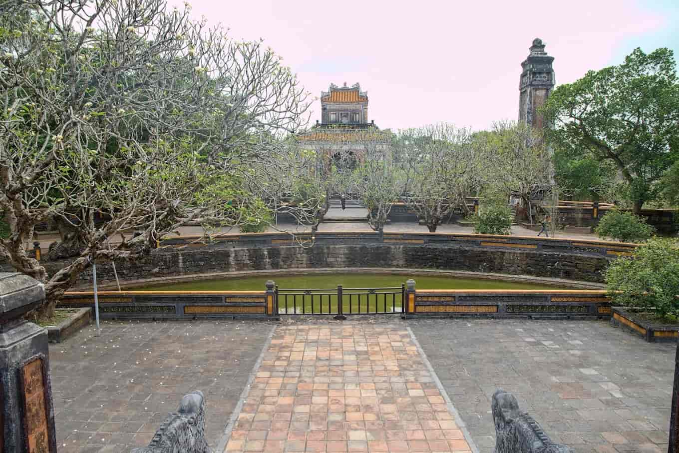 Ornate architecture of the Tomb of Tu Duc