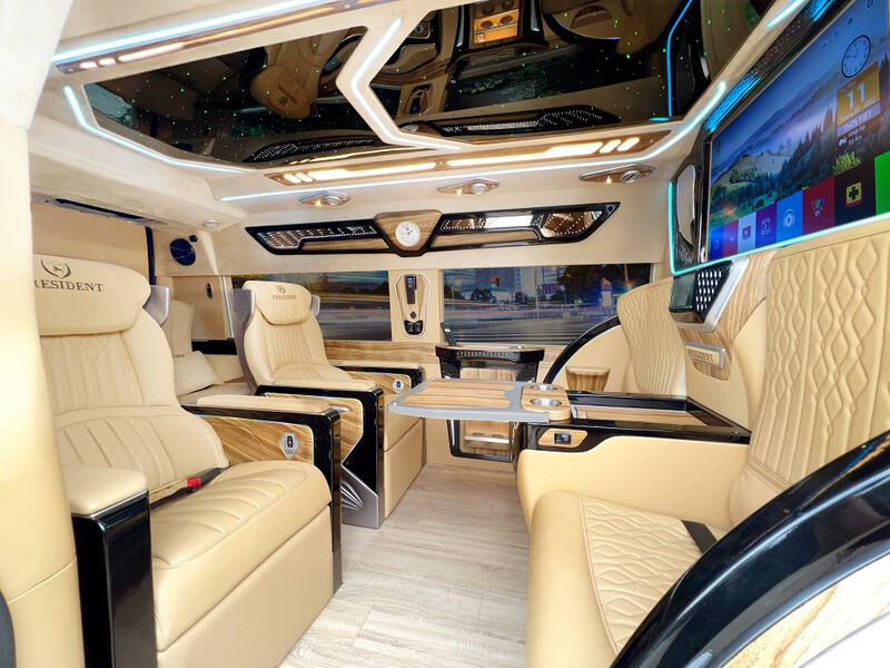 Premium Dcar Limousine rental in Hanoi with modern features and spacious interiors.