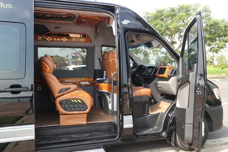 VIP Limousine with modern interiors for rent in Da Nang.